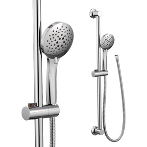 Moen Brushed Nickel Eco-Performance 5-Function Handheld Removable Shower Head, Adjustable 30-Inch Slide Bar and 69-Inch Long Hose, 3558EPBN(Chrome)