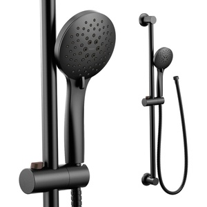 Moen Brushed Nickel Eco-Performance 5-Function Handheld Removable Shower Head, Adjustable 30-Inch Slide Bar and 69-Inch Long Hose, 3558EPBN(Matte Black)