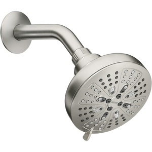 Moen Brushed Nickel Hydro Energetix Eight-Function Showerhead with Standard 5″ Diameter Spray Head, 200W0SRN(Brushed Nickel)
