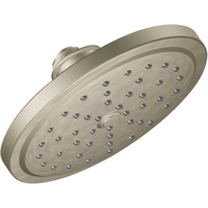 Moen Brushed Nickel One-Function 6-3/4″ Diameter Spray Head Rainshower, S176EP15BN