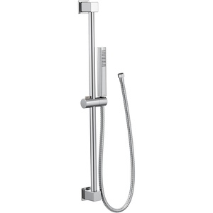 Moen Brushed Nickel One-Function Eco-Performance Modern Handshower with 30-Inch Slide Bar and 69-Inch Hose, 3988EPBN(Chrome)