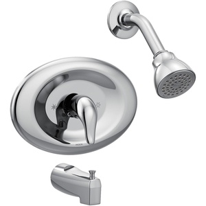 Moen Chateau Chrome Single Handle Posi-Temp Eco-Performance Shower Faucet Set, Valve Included, L2369EP