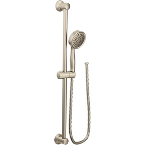 Moen Chrome Eco-Performance Detachable Handheld Showerhead with 69-Inch-Long Hose Featuring 24-Inch Slide Bar, 3668EP(Brushed Nickel)