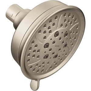 Moen Chrome Four-Function 4-3/8-Inch Diameter Showerhead, 3638(Brushed Nickel)