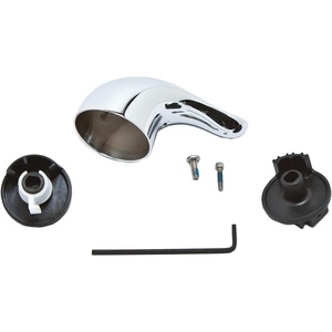 Moen Chrome Metal Replacement Lever Shower Handle Kit for Single Handle Tub and Shower Faucets, 100657