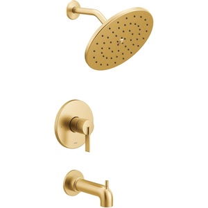 Moen Cia UT3363BL M-CORE 3-Series 1-Handle Tub and Shower Trim Kit, Valve Required, Matte Black(Brushed Gold)
