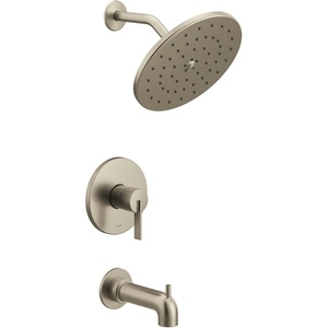 Moen Cia UT3363BL M-CORE 3-Series 1-Handle Tub and Shower Trim Kit, Valve Required, Matte Black(Brushed Nickel)