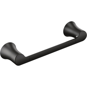 Moen Doux Matte Black Bathroom Towel, Hand Towel Bar, YB0286BL