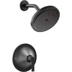Moen Doux Matte Black Posi-Temp Shower Only Kit, Valve Required, TS2202BL(Matte Black)