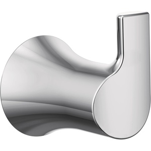 Moen Doux Matte Black Single Robe Hook, YB0203BL(Chrome)