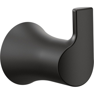 Moen Doux Matte Black Single Robe Hook, YB0203BL(Matte Black)