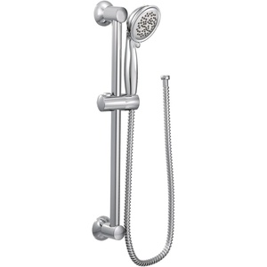 Moen Envi Chrome Eco-Performance Handheld Shower with 30″ Slide Bar, 3863EP