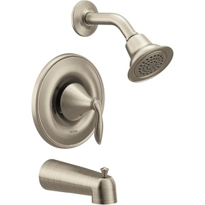 Moen Eva Brushed Nickel Posi-Temp Tub and Shower Trim Kit without Valve, T2133EPBN(Brushed Nickel)