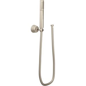 Moen Fina Brushed Nickel Eco-Performance Handheld Showerhead with Wall Bracket and 69-Inch-Long Hose, S11705EPBN(Brushed Nickel)