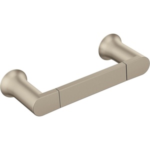 Moen Genta LX Modern Single Kitchen or Bathroom Towel Bar, 6.8-Inch, Brushed Nickel, BH3886BN(Brushed Nickel)