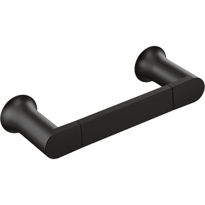 Moen Genta LX Modern Single Kitchen or Bathroom Towel Bar, 6.8-Inch, Brushed Nickel, BH3886BN(Matte Black)