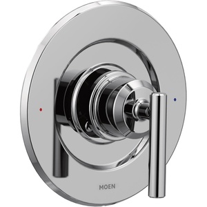 Moen Gibson Pressure Balancing Modern Shower Lever Handle, Posi-Temp Valve Required, Matte Black, T2901BL(Chrome)