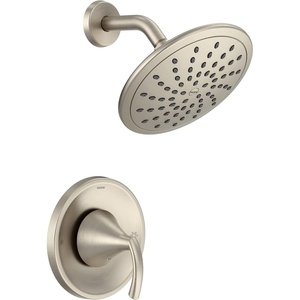 Moen Glyde Brushed Nickel Shower Only System with Rainshower Showerhead without Valve, T2842EPBN(Brushed Nickel)