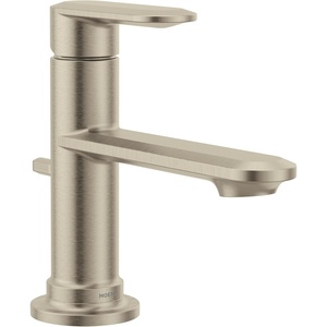 Moen Greenfield Brushed Nickel Single Handle Bathroom Sink Faucet with Optional Deckplate, 6504BN