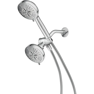 Moen Hydro Energetix High Pressure Dual Shower Head with Handheld Spray Combo, 8 Shower Head Spray Settings, Chrome Finish, 200C0
