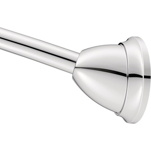 Moen MDN2170CH Magnetix 60-inch Curved Adjustable Single Shower Curtain Rod, Chrome(Chrome)