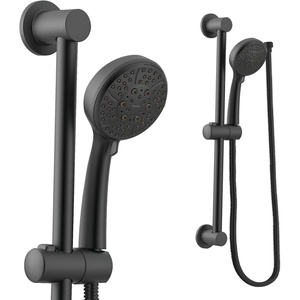 Moen Matte Black Eco-Performance 4-Spray Pattern Detachable Handheld Showerhead with 69-Inch-Long Hose and 30-Inch Slide Bar, 3669EPBL(Matte Black)