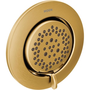 Moen Mosaic Brushed Gold Round Two-Function Body Spray, Valve Required, TS1422BG