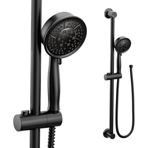 Moen Polished Nickel Eco-Performance Handheld Showerhead with 69-Inch-Long Hose Featuring 30-Inch Slide Bar, 3667EPNL(Matte Black)