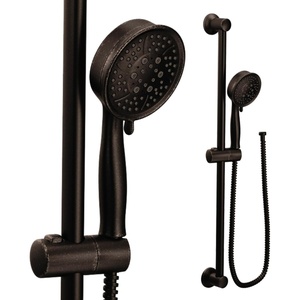 Moen Polished Nickel Eco-Performance Handheld Showerhead with 69-Inch-Long Hose Featuring 30-Inch Slide Bar, 3667EPNL(Oil Rubbed Bronze)