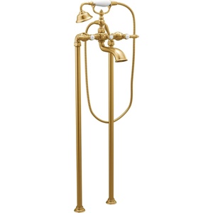 Moen S22110BG Weymouth Two-Handle Tub Filler with Lever-Handles and Handshower