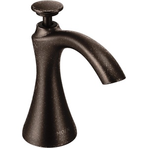 Moen S3946ORB Transitional Deck Mounted Kitchen Soap Dispenser with Above the Sink Refillable Bottle, Oil Rubbed Bronze(Oil Rubbed Bronze)