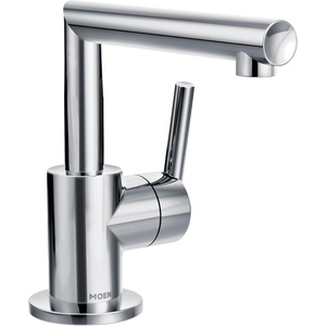 Moen S43001 Arris One-Handle Single Hole Modern Bathroom Faucet, Chrome(Chrome)
