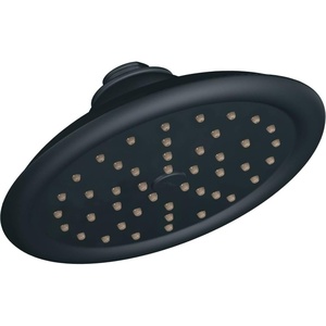 Moen S6310BN ExactTemp Single Function Rain Shower Showerhead with Immersion Technology at 2.5 GPM Flow Rate, 7-Inch, Brushed Nickel(Wrought Iron)