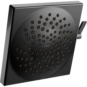 Moen S6345BL Showering Acc-Premium Two-Function 8″ Diameter Spray Head Rainshower, Matte Black