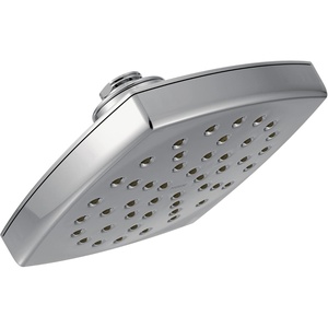Moen S6365EPBN Voss 6″ Single-Function Eco-Performance Rainshower Showerhead with Immersion Technology, Brushed Nickel(Chrome)