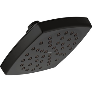 Moen S6365EPBN Voss 6″ Single-Function Eco-Performance Rainshower Showerhead with Immersion Technology, Brushed Nickel(Matte Black)