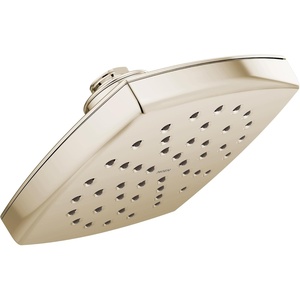 Moen S6365EPNL Voss 6″ Single-Function Eco-Performance Rainshower Showerhead with Immersion Technology, Polished Nickel