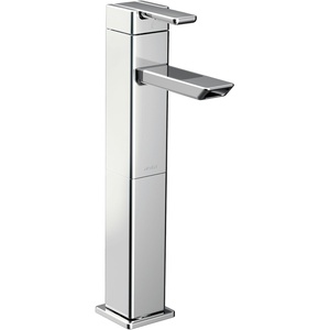 Moen S6711 90-Degree One-Handle Vessel Sink Modern Bathroom Faucet, Chrome(Chrome)