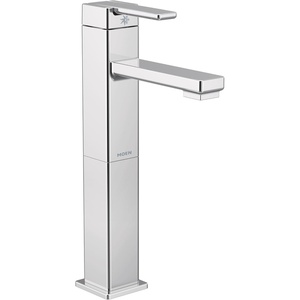 Moen S6712 90 Degree One-Handle Single Hole Vessel Sink Modern Bathroom Faucet, Chrome