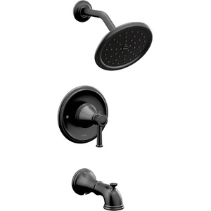 Moen T2313EPNL Belfield Posi-Temp Eco-Performance Tub and Shower Trim Kit, Valve Required, Polished Nickel(Matte Black)