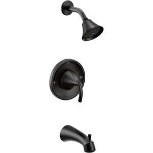 Moen T2743EPBN Glyde Posi-Temp Tub/Shower Faucet, Brushed Nickel(Matte Black)