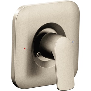 Moen T2811BL Rizon Posi-Temp Pressure Balancing Modern Shower Trim Kit, Valve Required, Matte Black(Brushed Nickel)