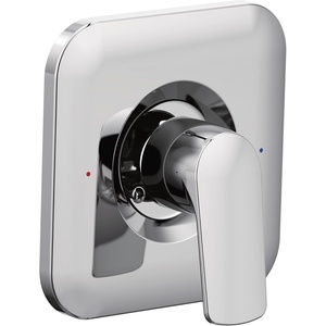 Moen T2811BL Rizon Posi-Temp Pressure Balancing Modern Shower Trim Kit, Valve Required, Matte Black(Chrome)