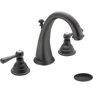 Moen T6125WR Kingsley Two-Handle High Arc Bathroom Faucet, Valve Required, Wrought Iron