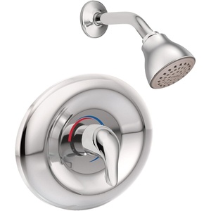 Moen TL2369EP Chateau Single-Handle Posi-Temp Eco-Performance Tub and Shower Trim Kit, Valve Required, Chrome, Showerhead, Lever Handle and Tub Spout Included(Chrome)
