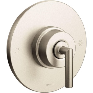 Moen TS22001BN Arris Posi-Temp Pressure Balancing Modern Tub and Shower Valve Trim Kit, Valve Required, Brushed Nickel(Brushed Nickel)
