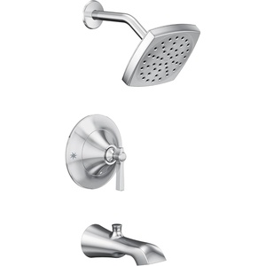 Moen TS2913EP Flara Posi-Temp Pressure Balancing Eco-Performance Tub and Shower Trim Kit, Valve Required, Chrome