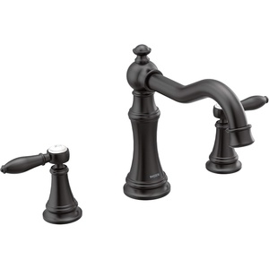 Moen Ts22103Bn Weymouth Two-Handle High Arc Roman Tub Faucet, Brushed Nickel(Matte Black)