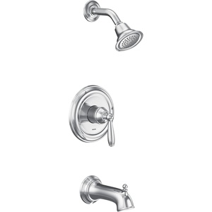 Moen UT2153EPORB Brantford M-CORE 2-Series 1-Handle Tub and Shower Trim Kit, Valve Required, Oil Rubbed Bronze(Chrome)