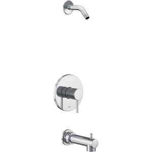 Moen UT2193NHBG Align M-CORE 3-Series 1-Handle Tub and Shower Trim Kit, Valve Required, Brushed Gold(Chrome)